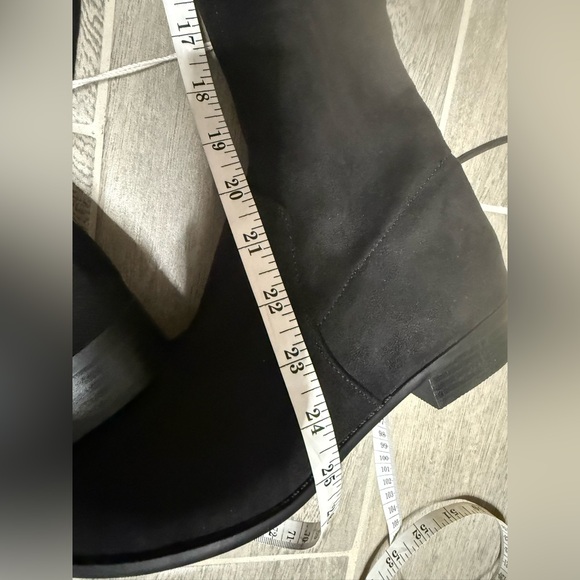 American Eagle Over-The-Knee Black Suede Tall Boots Size 8.5 - Picture 6 of 6